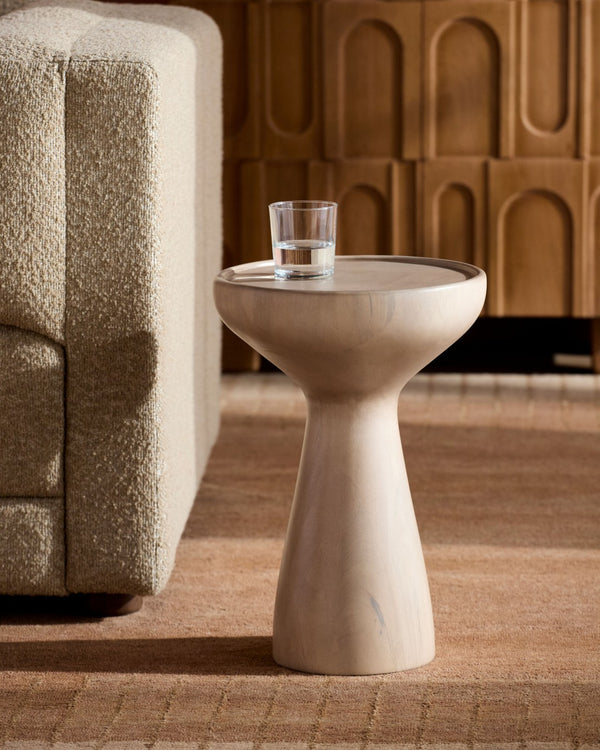 Surya Tomlee Compact Minimalist End Table Handcrafted in India for Living Room Decor TMLE001-191313