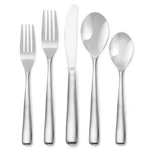 Lenox Hampton Forge Ella Satin Fade 20 Piece Set Metallic, STAINLESS METAL 725B020HFN