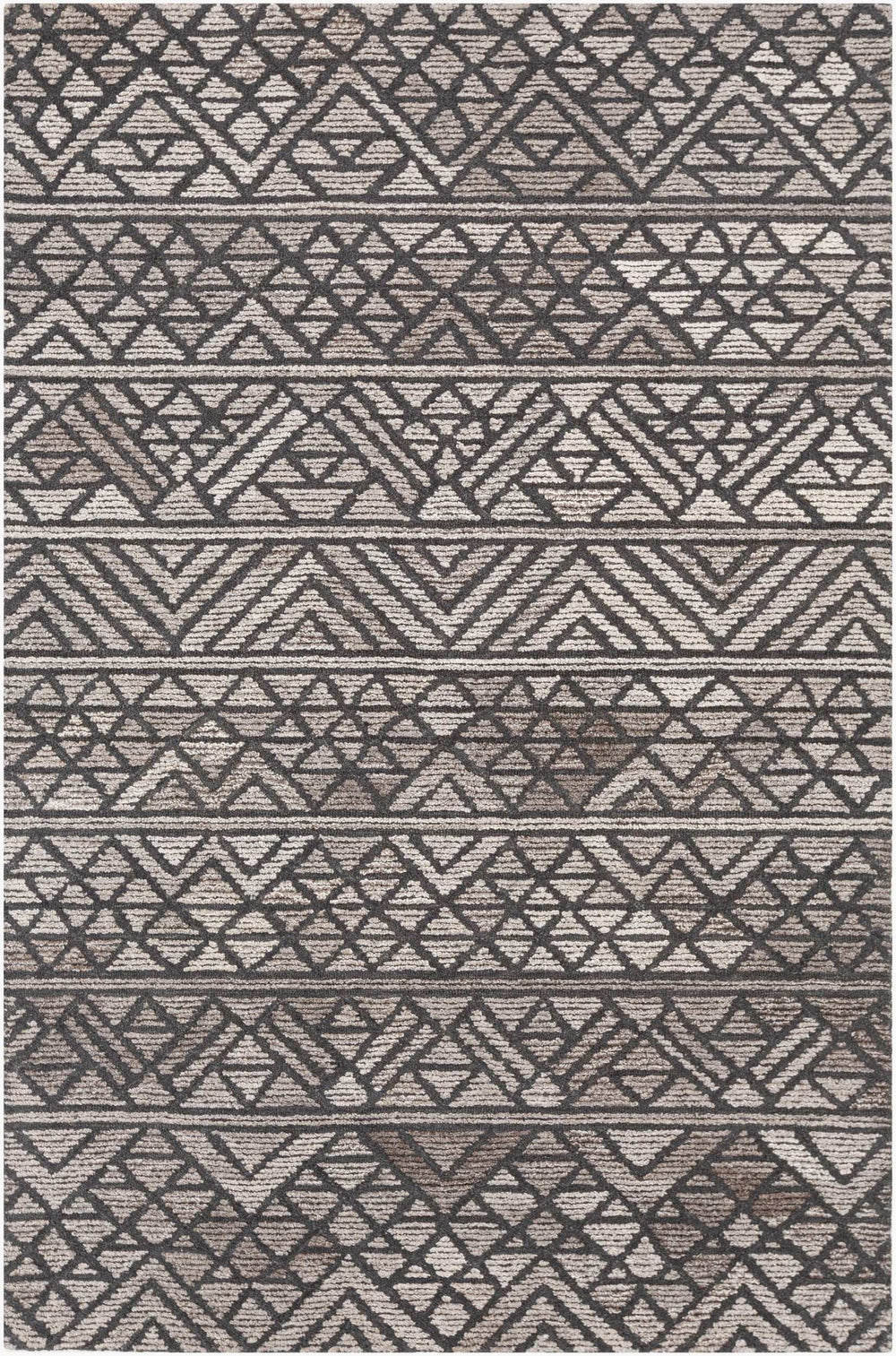 Surya Tahoma 5' X 7'6" Handmade Global-inspired Rug - Elegant, Eco-friendly, Low Pile Charm For Your Home! Gray Wool,Viscose Tmo1002-576