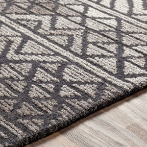 Surya Tahoma 5' X 7'6" Handmade Global-inspired Rug - Elegant, Eco-friendly, Low Pile Charm For Your Home! Gray Wool,Viscose Tmo1002-576