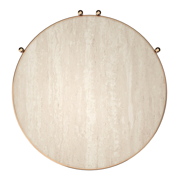 Homelegance By Top-Line Annika Champagne Gold Finish Side Table Champagne Gold Metal