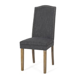 Christopher Knight Home® - Noble House - Bunce Contemporary Fabric Dining Chairs with Nailhead Trim - Set of 2