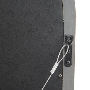 English Elm Christopher Knight Home® - ARCH Window Mirror Grey Wood 48.25x35 Decorative Arched Wall Accent with Rustic Farmhouse Charm and Depth 67057.00