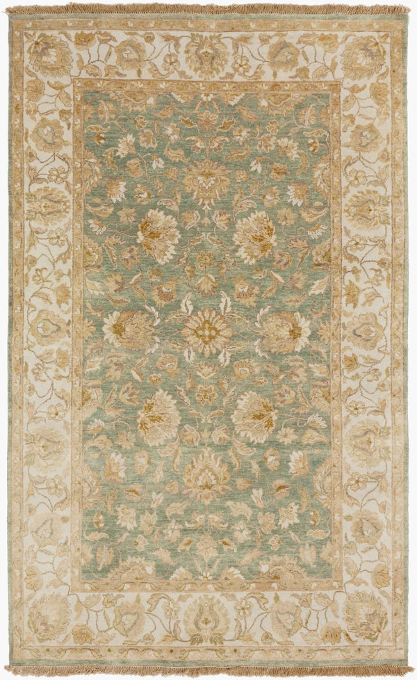 Surya Temptress Luxurious 2' X 3' Handmade New Zealand Wool Rug - Timeless Style For High Traffic Areas Sage Nz Wool Tms3000-23