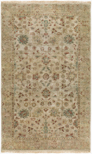 Surya Temptress Luxurious 2' X 3' Handmade New Zealand Wool Rug - Timeless Style For High Traffic Areas Light Gray Nz Wool Tms3001-23