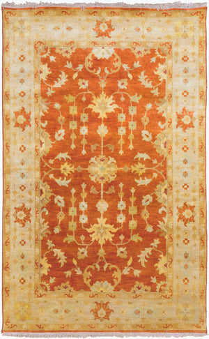 Surya Temptress Luxurious 2' X 3' Handmade New Zealand Wool Rug - Timeless Style For High Traffic Areas Rust Nz Wool Tms3002-58