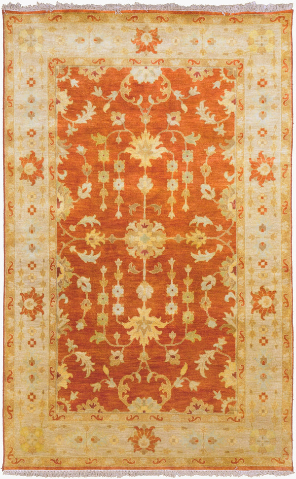 Surya Temptress Luxurious 2' X 3' Handmade New Zealand Wool Rug - Timeless Style For High Traffic Areas Rust Nz Wool Tms3002-58