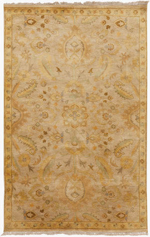 Surya Temptress Luxurious 2' X 3' Handmade New Zealand Wool Rug - Timeless Style For High Traffic Areas Beige Nz Wool Tms3004-268