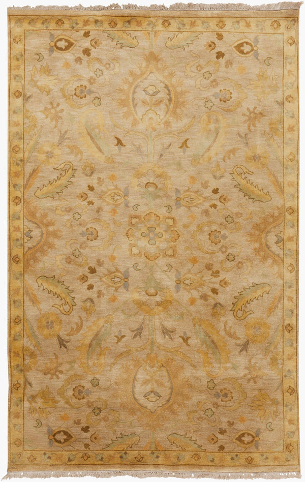 Surya Temptress Luxurious 2' X 3' Handmade New Zealand Wool Rug - Timeless Style For High Traffic Areas Beige Nz Wool Tms3004-268