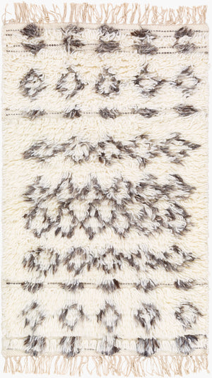 Surya Tulum 2' X 3' Handmade Rug - Global Inspired Elegance, Durable Nz Wool, Plush Pile - Perfect Decor! Beige Nz Wool Tmu2303-23