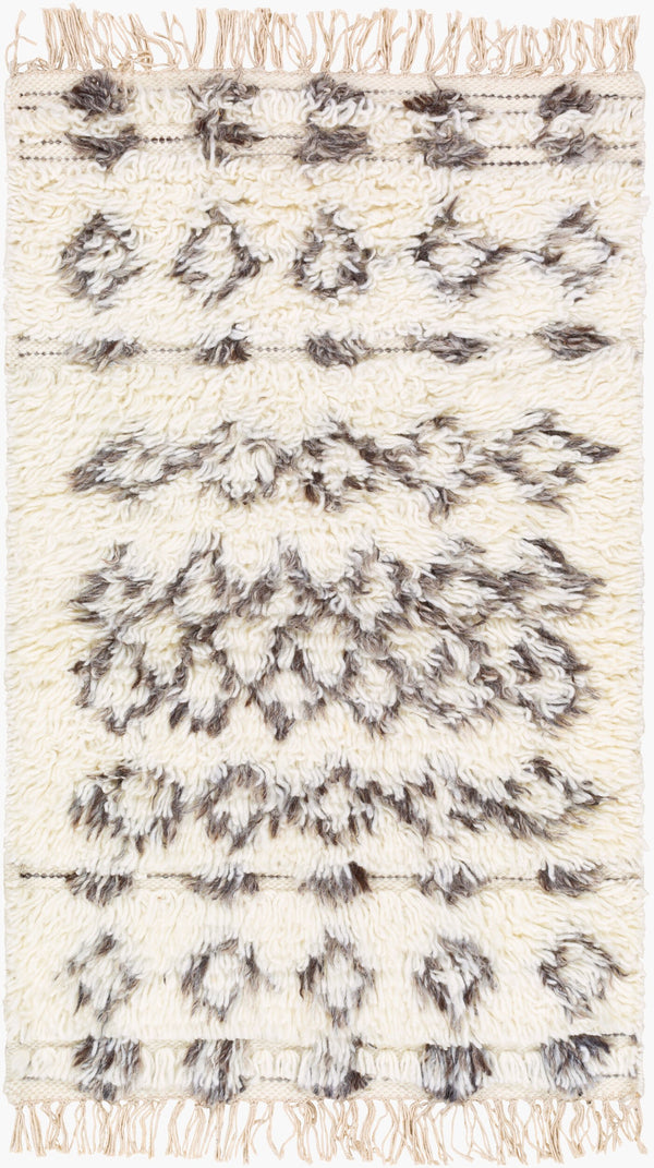 Surya Tulum 2' X 3' Handmade Rug - Global Inspired Elegance, Durable Nz Wool, Plush Pile - Perfect Decor! Beige Nz Wool Tmu2303-23