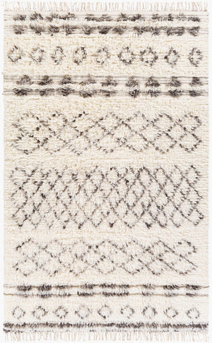 Surya Tulum 2' X 3' Handmade Rug - Global Inspired Elegance, Durable Nz Wool, Plush Pile - Perfect Decor! Beige Nz Wool Tmu2303-912