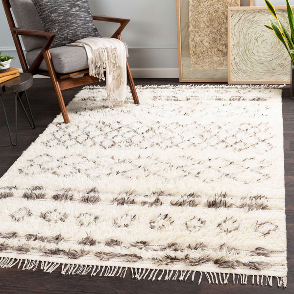 Surya Tulum 2' X 3' Handmade Rug - Global Inspired Elegance, Durable Nz Wool, Plush Pile - Perfect Decor! Beige Nz Wool Tmu2303-912