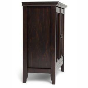English Elm Amherst Low Storage Cabinet - Handcrafted Hickory Brown Accent For Versatile Home Organization B136P159431