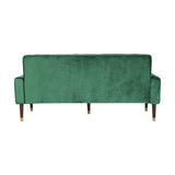 Christopher Knight Home® - Noble House - Hertford Tufted Velvet Sofa with Gold Tipped Tapered Legs