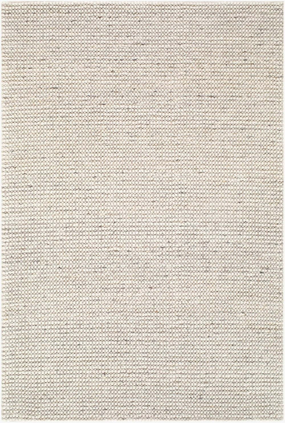 Livabliss Tommy Artisan Handwoven Wool Blend Low Pile Area Rug for Large Living Spaces Ivory, Taupe 6' x 9' TMY2302-69