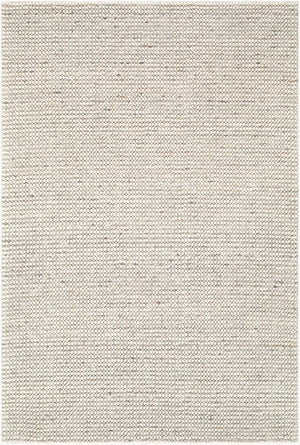 Livabliss Tommy Artisan Handwoven Wool Blend Low Pile Area Rug for Large Living Spaces Ivory, Taupe 6' x 9' TMY2302-69