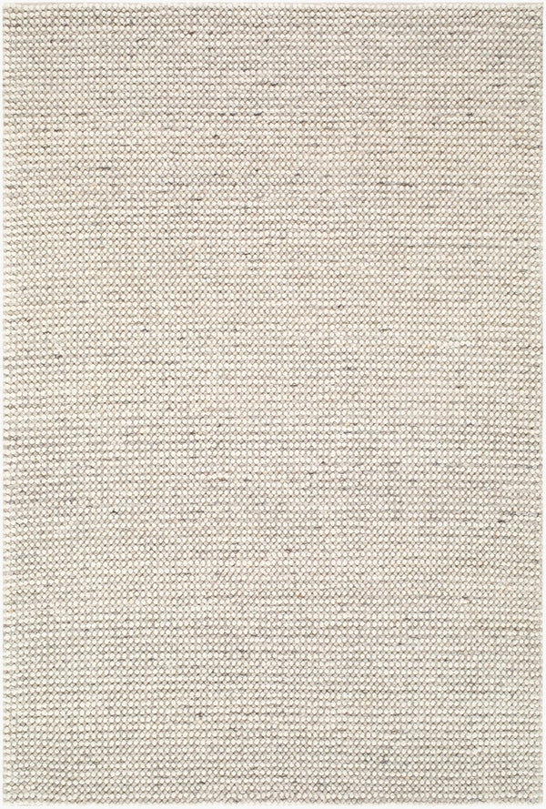 Livabliss Tommy Artisan Handwoven Wool Blend Low Pile Area Rug for Large Living Spaces Ivory, Taupe 6' x 9' TMY2302-69