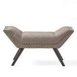 Christopher Knight Home® - Noble House - Rosalynn Tufted Fabric Ottoman/Bench