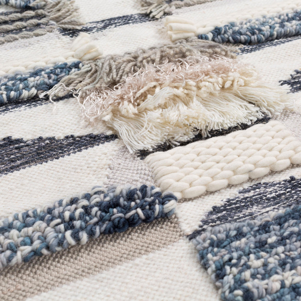 Surya Teresina 55"H X 24"W Hand Woven Wall Hanging – Exotic Global-inspired Home Decor Statement Piece Cream Wool,Wood Tna1000-244