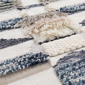 Surya Teresina 55"H X 24"W Hand Woven Wall Hanging – Exotic Global-inspired Home Decor Statement Piece Cream Wool,Wood Tna1000-244