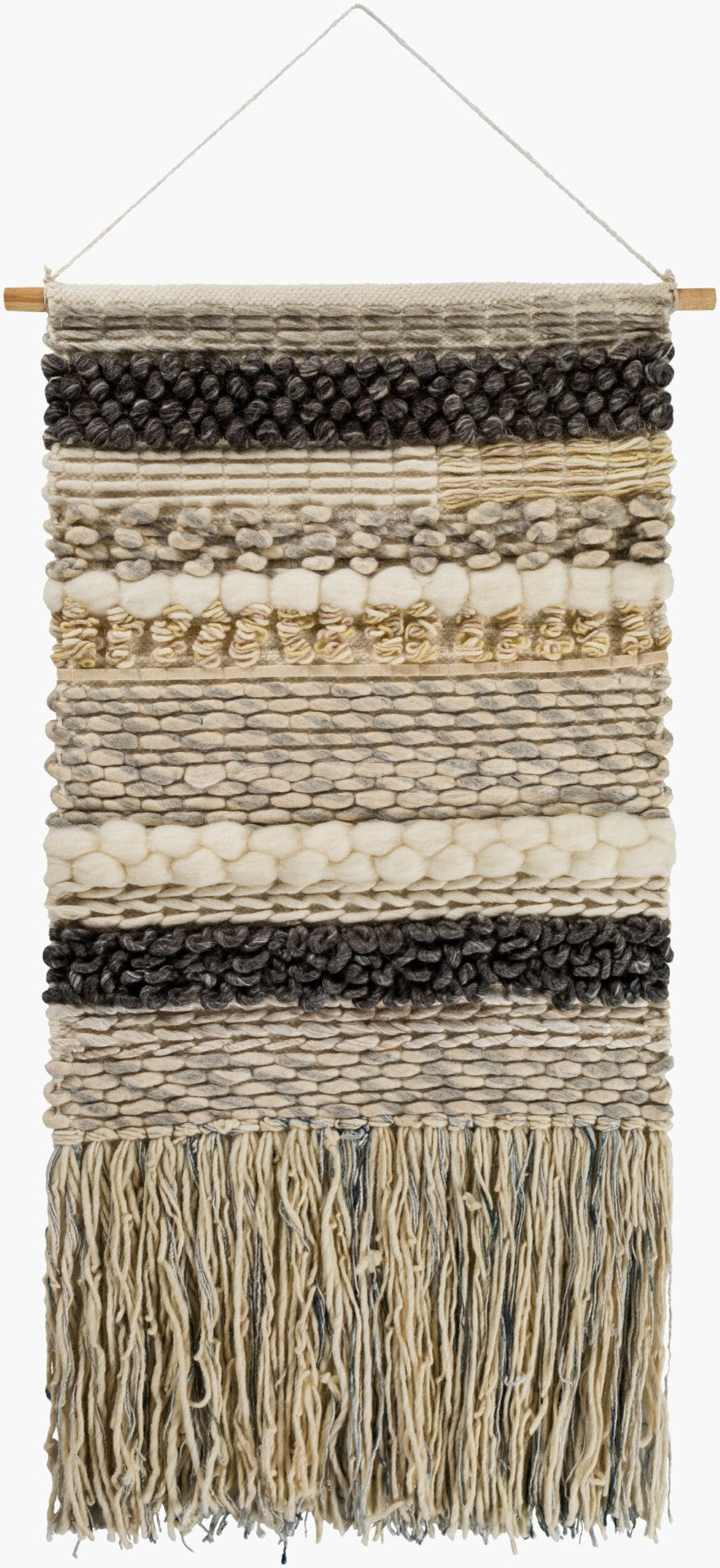 Livabliss Teresina Handcrafted Viscose Wool Woven Wall Hanging Artisan Textile Decor Accent TNA1001-2448