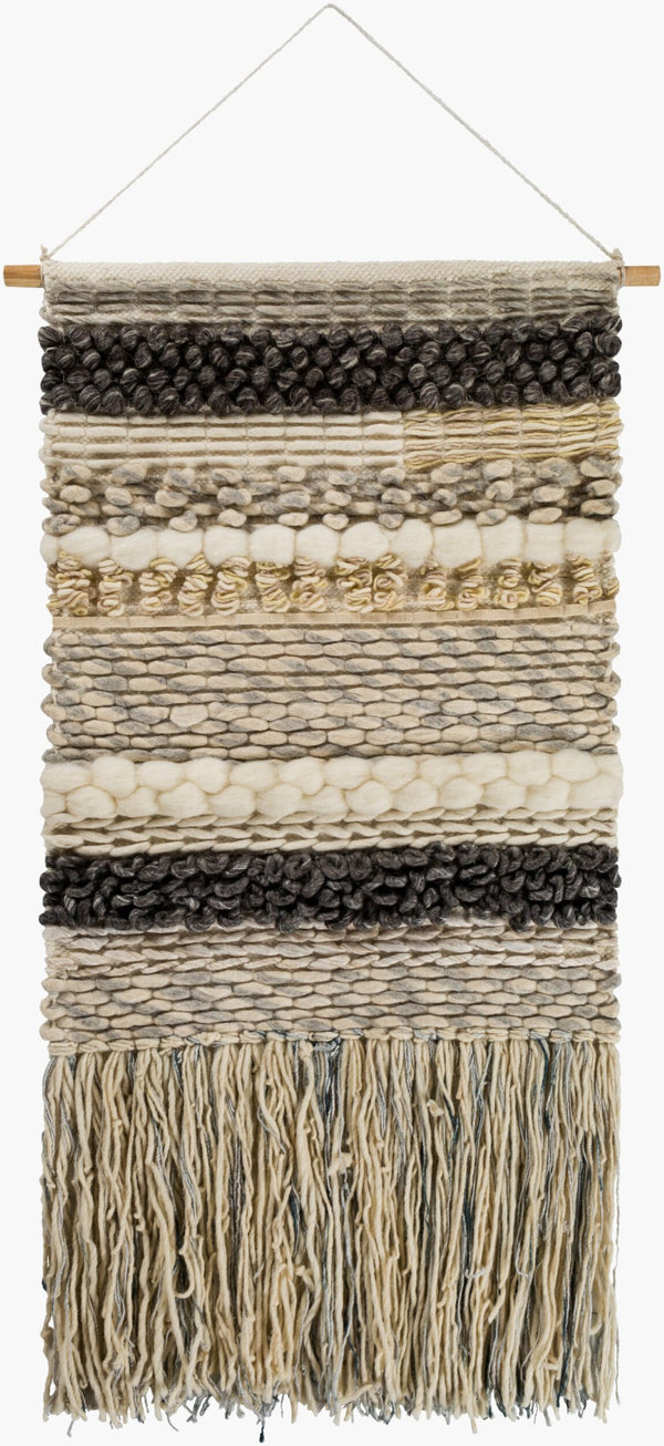 Livabliss Teresina Handcrafted Viscose Wool Woven Wall Hanging Artisan Textile Decor Accent TNA1001-2448