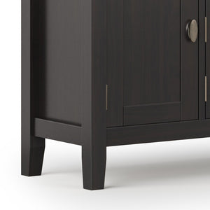 English Elm Redmond 72" Tv Media Stand In Hickory Brown - Handcrafted Solid Wood With Elegant Storage Solutions B136P159540-GIGA