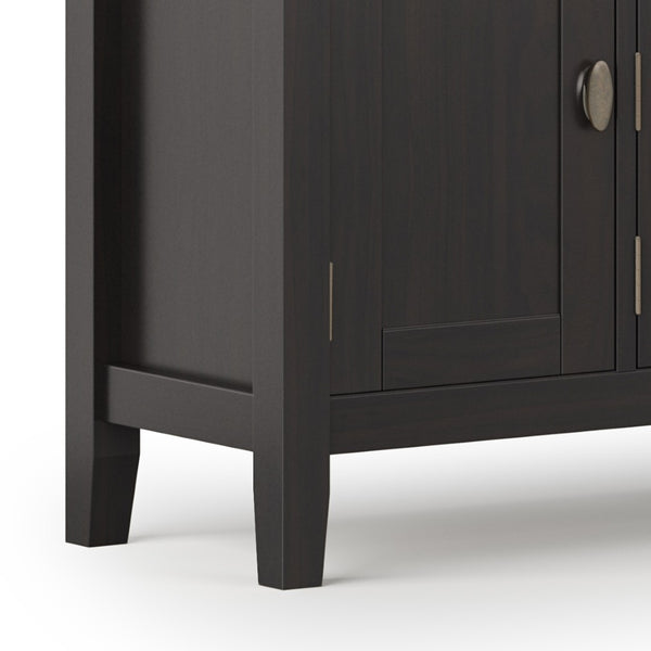 English Elm Redmond 72" Tv Media Stand In Hickory Brown - Handcrafted Solid Wood With Elegant Storage Solutions B136P159540-GIGA