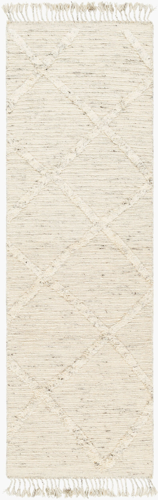 Surya Tenerife 2' X 3' Handmade Moroccan-inspired Rug - Exquisite Wool, Plush Comfort, And Unique Fringe Detail Beige Wool Tnf2300-268