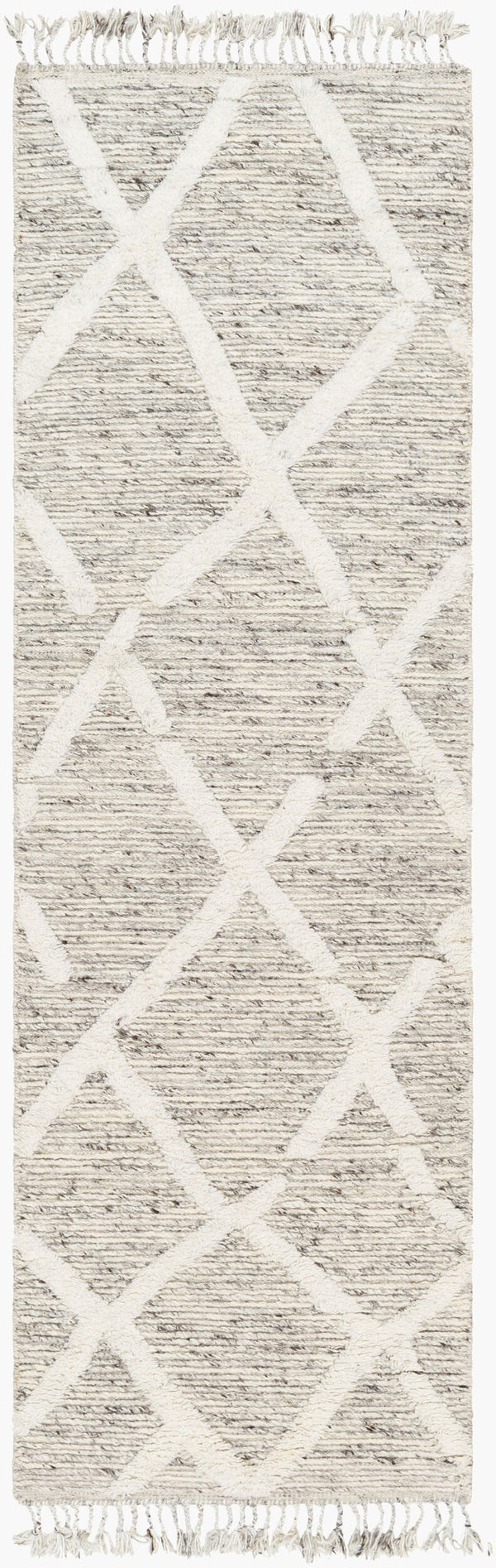 Surya Tenerife 2' X 3' Handmade Moroccan-inspired Rug - Exquisite Wool, Plush Comfort, And Unique Fringe Detail Slate Wool Tnf2301-268