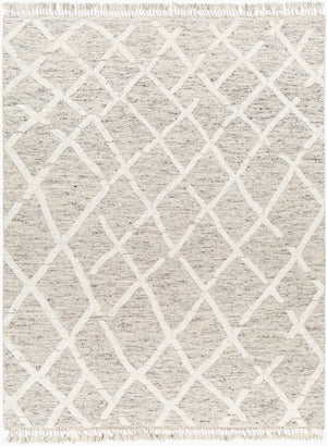 Surya Tenerife 2' X 3' Handmade Moroccan-inspired Rug - Exquisite Wool, Plush Comfort, And Unique Fringe Detail Slate Wool Tnf2301-576