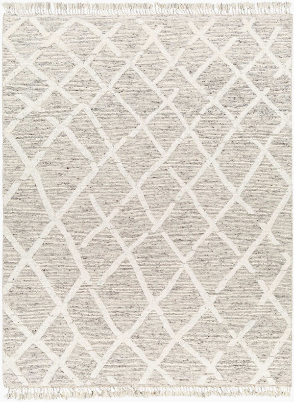 Surya Tenerife 2' X 3' Handmade Moroccan-inspired Rug - Exquisite Wool, Plush Comfort, And Unique Fringe Detail Slate Wool Tnf2301-576