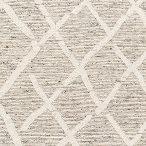 Surya Tenerife 2' X 3' Handmade Moroccan-inspired Rug - Exquisite Wool, Plush Comfort, And Unique Fringe Detail Slate Wool Tnf2301-576