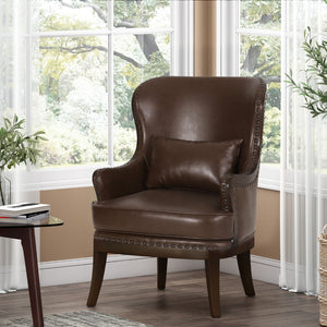 Christopher Knight Home® - Noble House - Mantua Contemporary Upholstered Accent Chair with Nailhead Trim