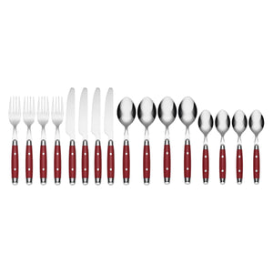 Lenox Cambridge Jubilee Red 16-Piece Flatware Set Red, RED METAL 07216CBWD32R