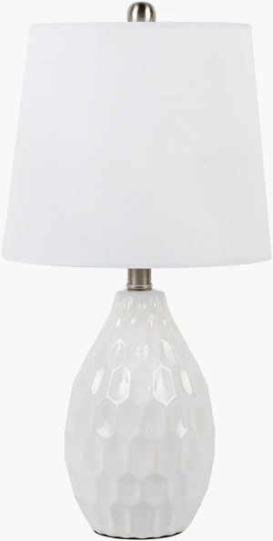 Livabliss Tenri Ceramic Base Table Lamp with Linen Shade for Bedside or Living Room Decor TNI-001