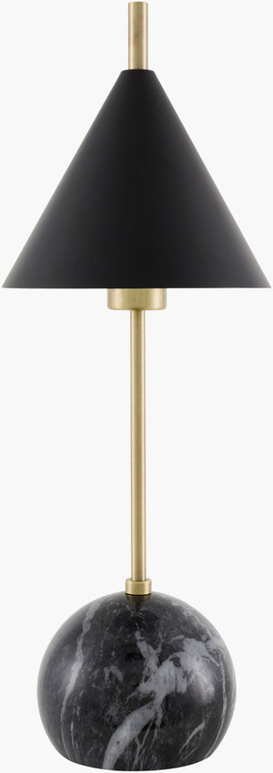 Livabliss Tunja Iron Accent Lamp with Tapered Metal Shade for Industrial or Rustic Interiors TNJ-001