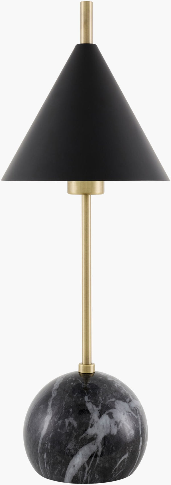 Livabliss Tunja Iron Accent Lamp with Tapered Metal Shade for Industrial or Rustic Interiors TNJ-001