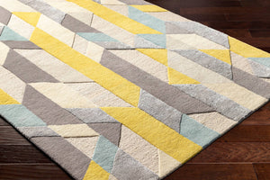 Surya Tallinn 2' X 3' Handmade Area Rug - Luxurious Viscose & Wool Blend, Modern Design For Elegance Grass Green Wool,Viscose Tnl2310-576