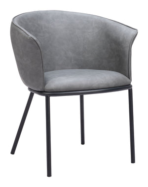 Garston Dining Chair Gray 110175 Zuo Modern