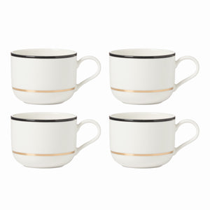 Lenox Kate Spade Make It Pop Mug, Set of 4 White, WHITE PORCELAIN 894623