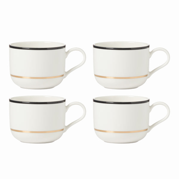 Lenox Kate Spade Make It Pop Mug, Set of 4 White, WHITE PORCELAIN 894623