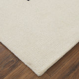 Feizy Rugs Maguire Wool/Nylon Hand Tufted Industrial Rug Ivory/Gray/Black 9' x 12'