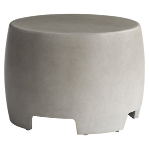 Bernhardt Bernhardt Maroma Cast Glass-Reinforced Concrete Cocktail Table, Bedrock Finish, Sculptural Patio Accent (26"W X18"H) X05013