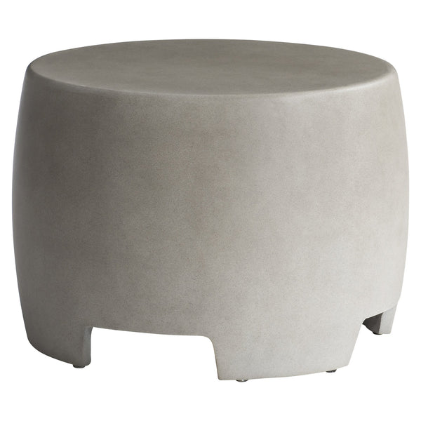 Bernhardt Bernhardt Maroma Cast Glass-Reinforced Concrete Cocktail Table, Bedrock Finish, Sculptural Patio Accent (26"W X18"H) X05013