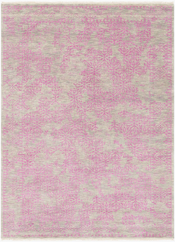 Surya Transcendent Hand-knotted 2' X 3' Wool Rug - Luxurious, Artisanal Design With Elegant Fringe Detail Gray Wool Tns9012-86116