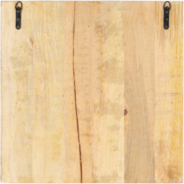 Surya Tanu 24" Dimensional Wall Accent - Global Inspired Elegance For Eclectic Home Decor, Made In India Main, White  Tnu001-2424