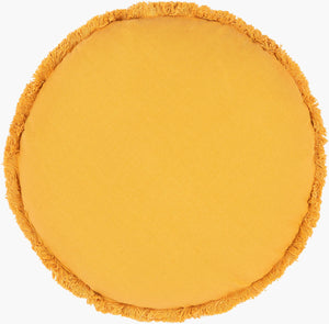 Surya Tanzie 18" Accent Pillow - Global Inspired Elegance, Durable Cotton Blend, Ideal Home Decor Charm Mustard Cotton,Cotton,Polyester,Polyfill Tnz003-1818