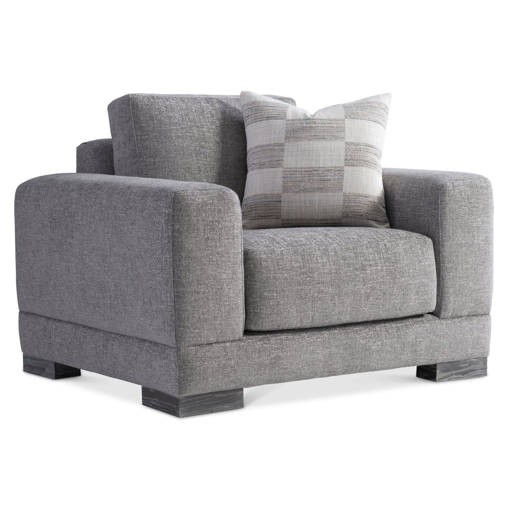 Bernhardt Bernhardt Lars Chair — Modern Geometric Silhouette With Deep Cushioning, Wide Track Arms, Customizable Fabric - Made to Order B1262A